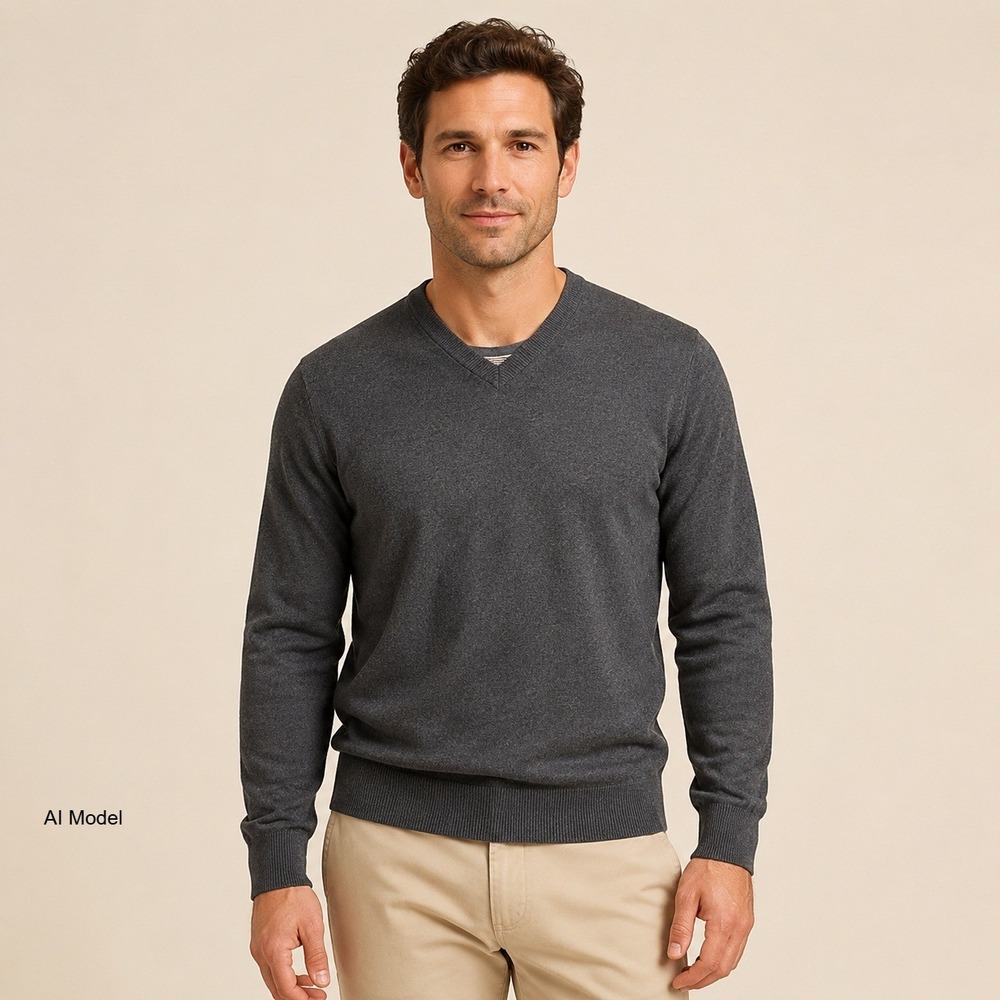 Donald Ross Merino Sweater Mens Medium 1/4 Zip Classic Grey Golf Academia Preppy